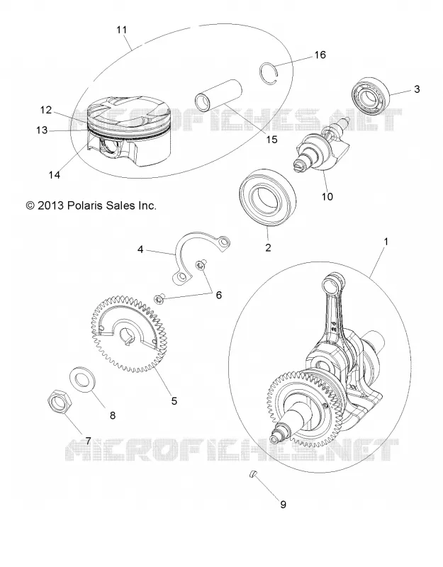 ENGINE, CRANKSHAFT, PISTON AND BALANCE SHAFT