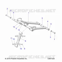 SUSPENSION, FRONT TORQUE ARM
