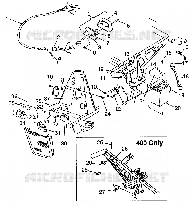 ELECTRICAL/TAILLIGHT XPRESS 300 W97CA28C AND  XPRESS 400L W97CA38C (4939603960C012)