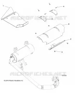 ENGINE, EXHAUST SYSTEM, SHIELDS
