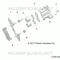 BRAKES, REAR CALIPER