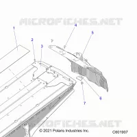 CHASSIS, REAR CLOSEOFF AND SNOWFLAP