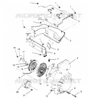 BLOWER HOUSING AND  RECOIL STARTER ASSEMBLY SPORT 0950443, SPORT TOURING 09 (4928822882D004)