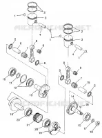 PISTON   CRANKSHAFT WIDETRAK GT 0972061 AND EUROPEAN WIDETRAK GT E972061 (4938173817C007)