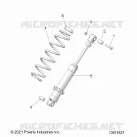 SUSPENSION, REAR SHOCK TRACK (7045713)