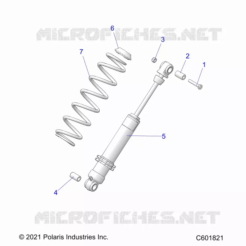 SUSPENSION, REAR SHOCK TRACK (7045713)