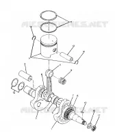 CRANKSHAFT AND PISTON ASSEMBLY BIG BOSS 4X6 (4919801980038A)