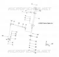 STEERING POST   AND TIE ROD ASM.