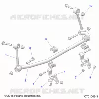 SUSPENSION, FRONT STABILIZER BAR- Z23NAK99A/99B (C701006-3)