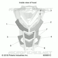 HOOD FOAM/FIBER