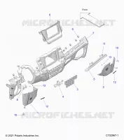 DASHBOARD LOWER, RIDE COMMAND