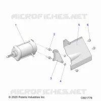 STARTER MOTOR/SHIELD