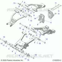 REAR SUSPENSION CONTROL ARM MOUNTING