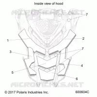 HOOD FOAM/FIBER