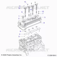 ENGINE, VALVE COVER