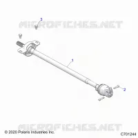 DRIVE TRAIN, FRONT PROP SHAFT