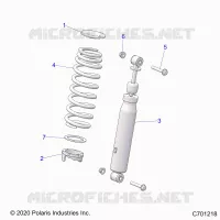 SUSPENSION, FRONT SHOCK MOUNTING