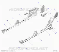 REAR BODYWORK FENDERS AND ROCKERS