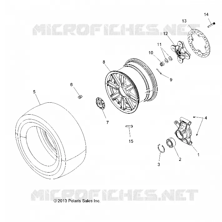 WHEELS, REAR AND HUB