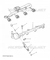 ENGINE, FUEL INJECTOR RAIL