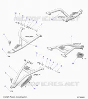 FRONT SUSPENSION CONTROL ARMS