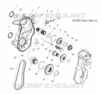 DRIVE TRAIN, GEARCASE ASM.