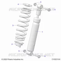 SUSPENSION, FRONT SHOCK