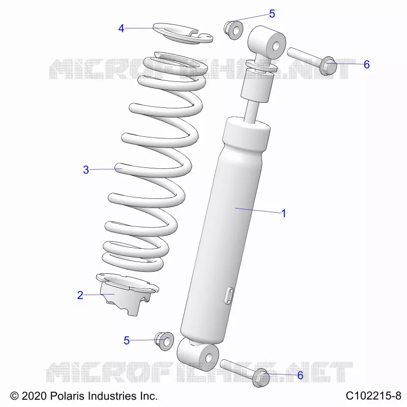 SUSPENSION, FRONT SHOCK