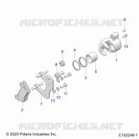 BRAKES, BRAKE FRONT BRAKE CALIPER