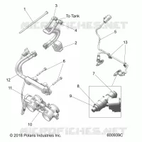 FUEL SYSTEM, RAIL, LINES AND THROTTLE BODY