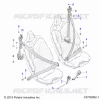 SEAT BELT MOUNTING, STANDARD