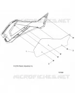BODY, RIGHT HAND SIDE PANEL HEAT SHIELD AND HARDWARE 2 UP
