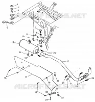 EXHAUST SYSTEM MAGNUM 2X4 W97AA42A (4940704070A010)