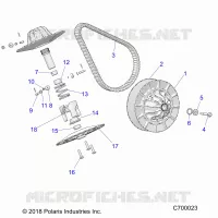 DRIVE TRAIN, SECONDARY CLUTCH