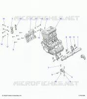 ENGINE, MOUNTING & LONG BLOCK