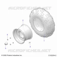 WHEELS, REAR TIRE