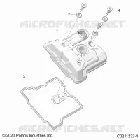 ENGINE, VALVE COVER
