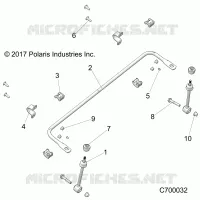 SUSPENSION, FRONT STABILIZER BAR