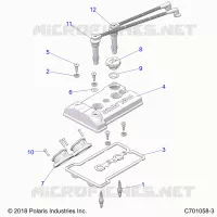 ENGINE, THROTTLE BODY AND VALVE COVER