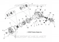DRIVE TRAIN, FRONT GEARCASE INTERNALS (BUILT 3/04/10 AND BEFORE)