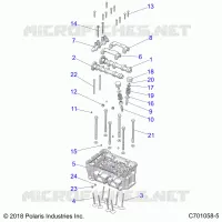 ENGINE, CYLINDER HEAD AND VALVES