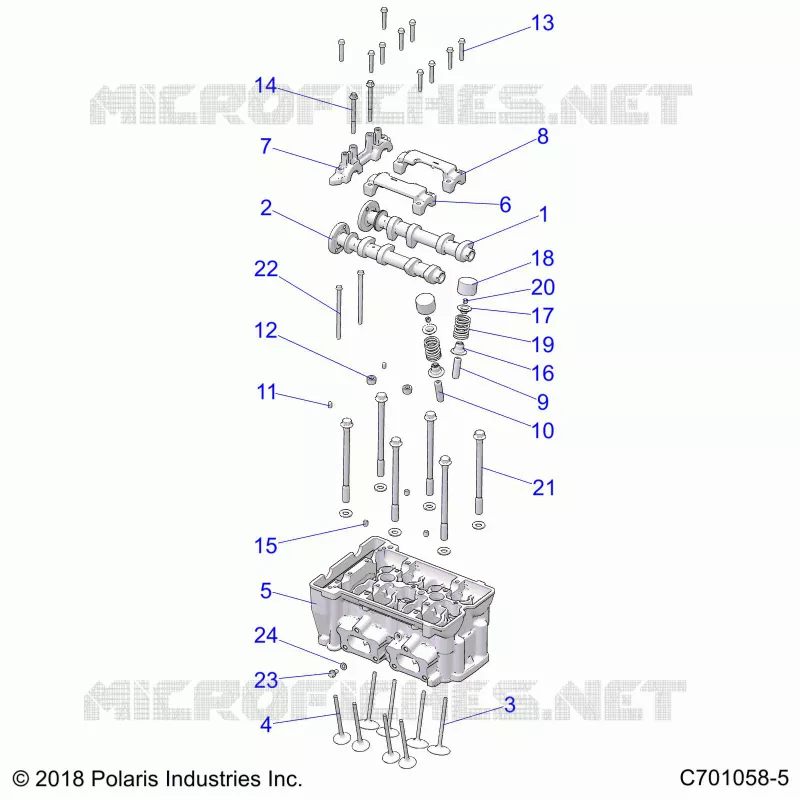 ENGINE, CYLINDER HEAD AND VALVES