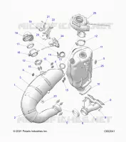 ENGINE, EXHAUST SYSTEM AND TURBO ASM.