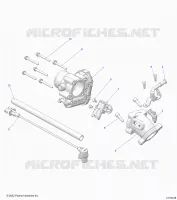 ENGINE, THROTTLE BODY AND FUEL RAIL