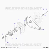 DRIVE TRAIN, SECONDARY CLUTCH