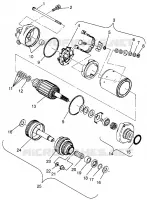 STARTING MOTOR SL 900 B964291 AND  INTL. SL 900 I964291 (4935583558C008)