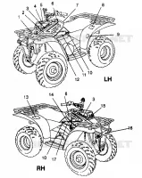 DECALS 4X4 300 W958130 (4930183018A007)