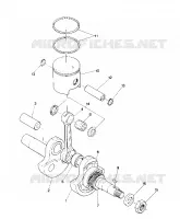 PISTON AND CRANKSHAFT STAR (4914151415024A)