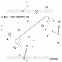SUSPENSION, FRONT STABILIZER BAR