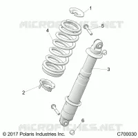 REAR SUSPENSION SHOCK MOUNTING